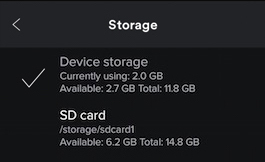Spotify android sd card